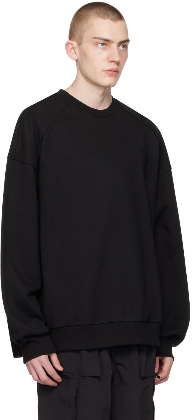 Juun.J Black Embroidered Sweatshirt