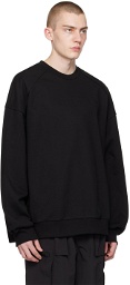 Juun.J Black Embroidered Sweatshirt