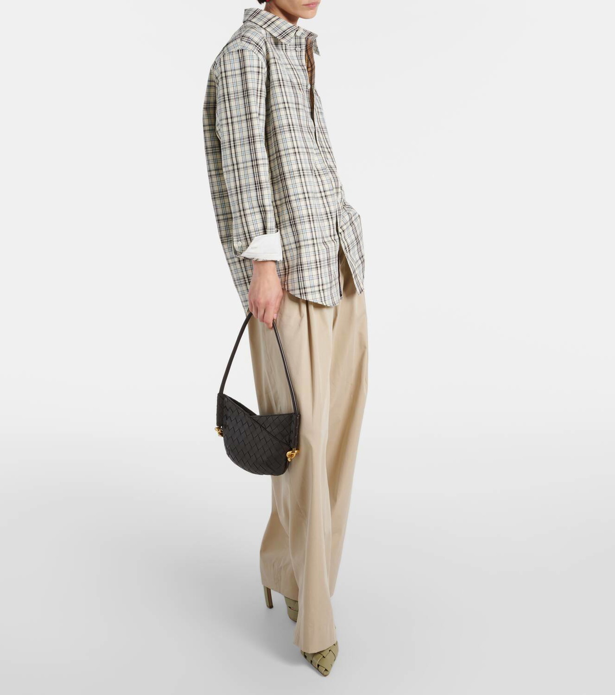 ショルダーバッグ・ポシェット BOTTEGA VENETA BABY SOLSTICE SHOULDER BAG Bottega Veneta Mini Baby Solstice Intrecciato Leather