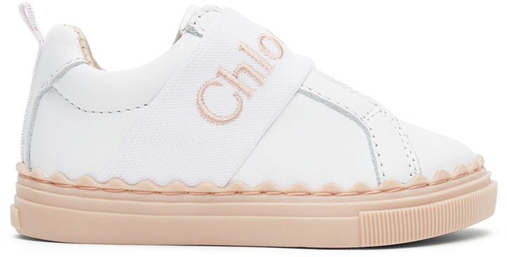 Photo: Chloé Baby White Leather Lauren Sneakers
