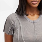 Sami Miro Vintage Women's Asymmetric Short Sleeve T-Shirt in Graphite Grey