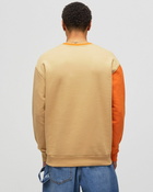 Jw Anderson Colour Block Sweatshirt Orange|Beige - Mens - Sweatshirts