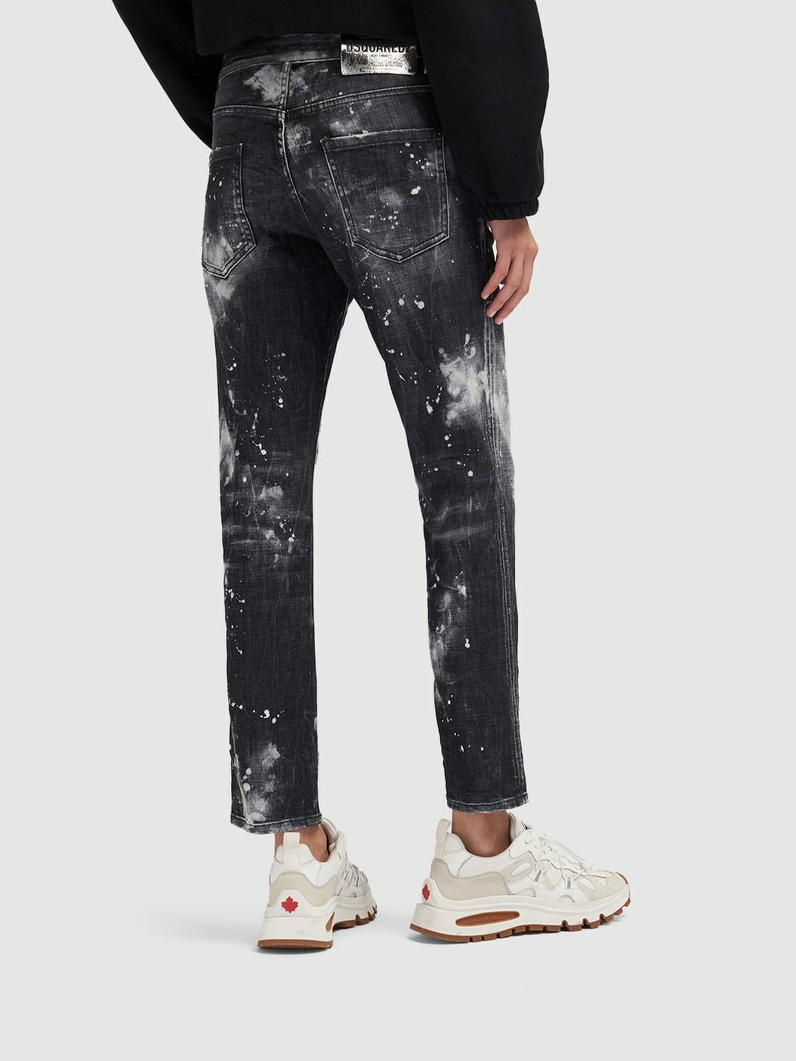 DSQUARED2 - Cool Girl Painted Stretch Denim Jeans Dsquared2