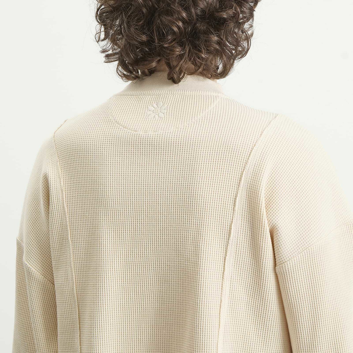 Gander Men's Waffle Longsleeve T-Shirt in Oat