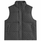 Daily Paper Men's Pondo Monogram Down Vest in Black