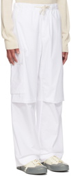 Jil Sander White Relaxed Trousers