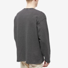 FrizmWORKS Men's Long Sleeve Oversized Stripe T-Shirt in Black
