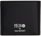 Neil Barrett Black Felix The Cat Edition Bifold Wallet