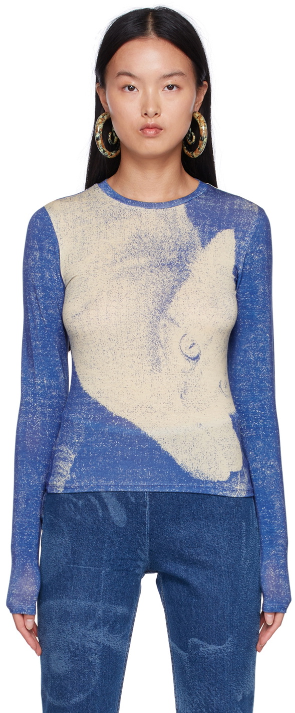 Paloma Wool Blue Flovi Long Sleeve T-Shirt Paloma Wool