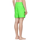 Solid and Striped Green Classic Swim Shorts