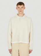 La Neve Polo Sweater in White