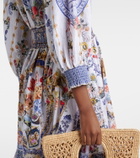 Camilla Printed linen maxi dress