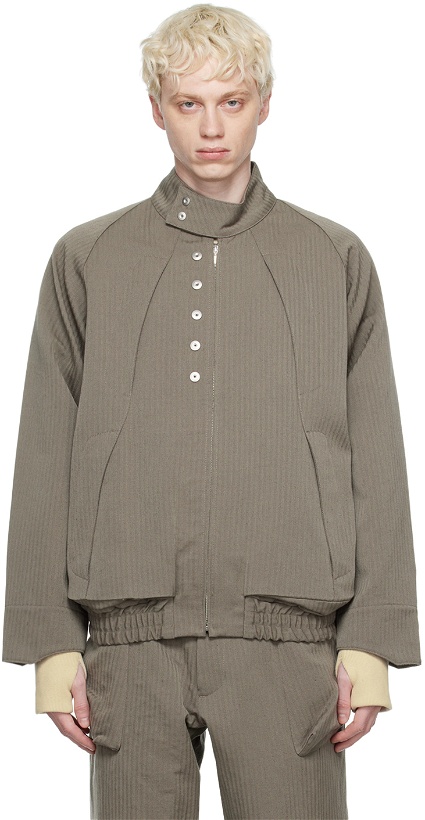 Photo: Omar Afridi Taupe Tech Drizzler Jacket