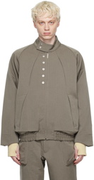 Omar Afridi Taupe Tech Drizzler Jacket