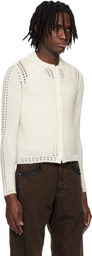 Eckhaus Latta White Sol Cardigan