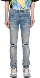 AMIRI Blue MX1 Bandana Jeans