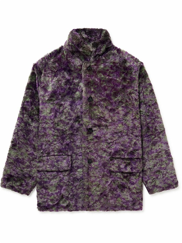 Photo: Needles - Oversized Faux Fur Coat - Purple
