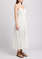 Loveshackfancy Esilda Lace-detailed Cotton Midi Dress White