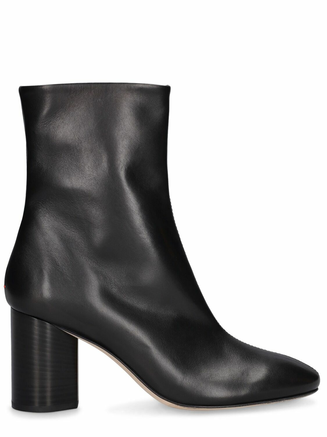 Photo: AEYDE - 75mm Alena Leather Ankle Boots