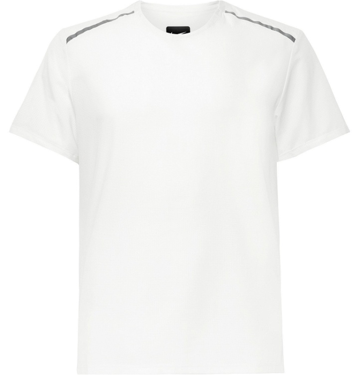 Photo: Nike Running - Tech Pack Stretch-Mesh Running T-Shirt - White