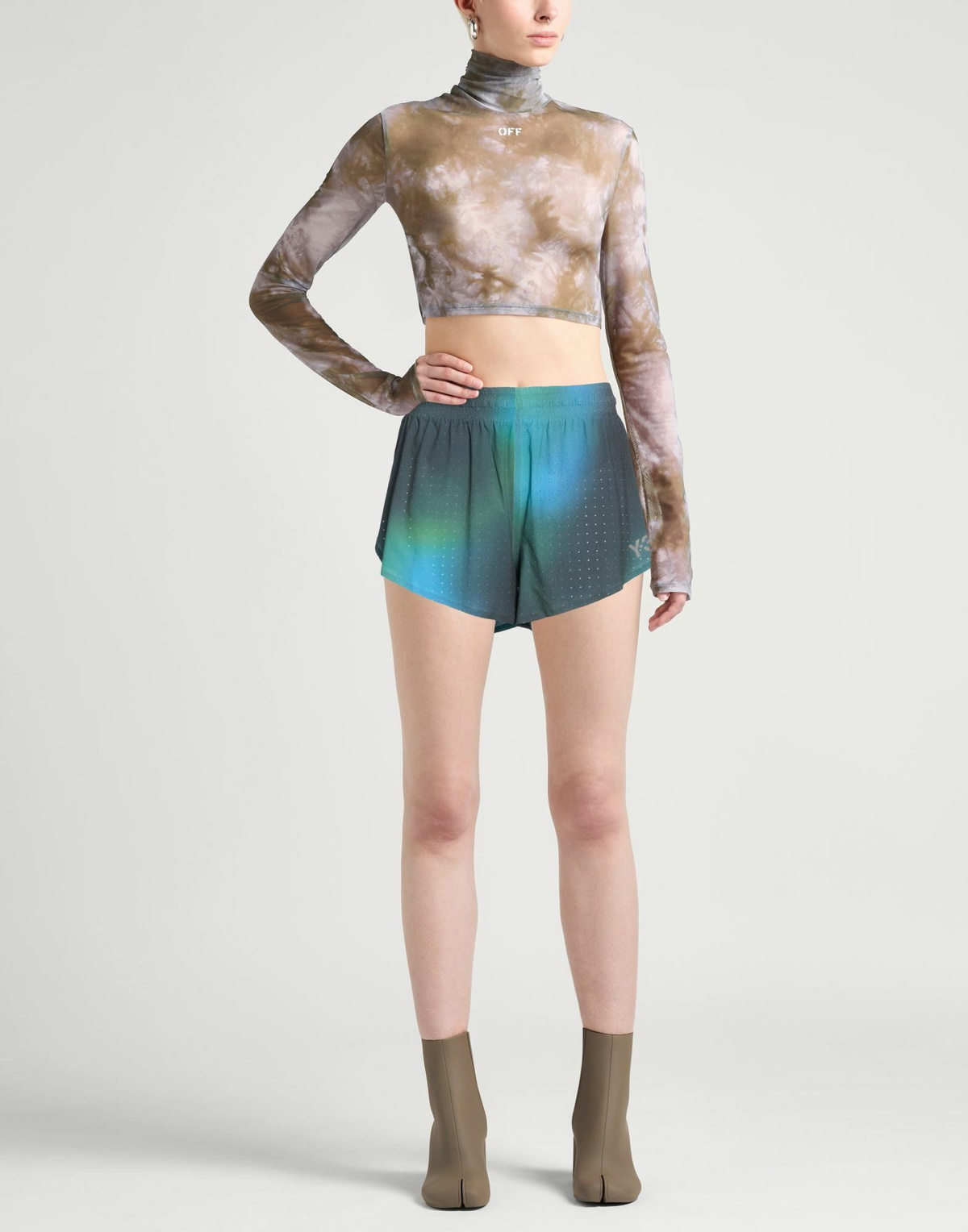 Y-3 Womens Shorts & Bermuda Shorts Dark in Green