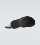 Gucci Riviera GG leather slides