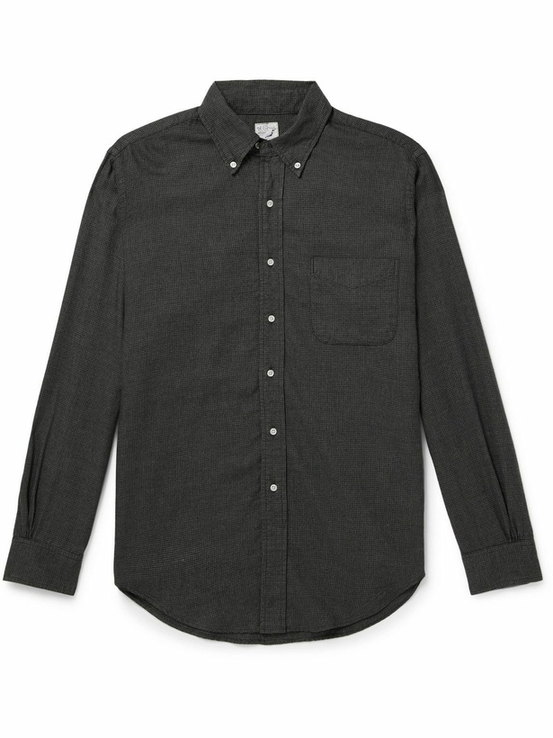 Photo: OrSlow - Button-Down Collar Cotton and Lyocell-Blend Flannel Shirt - Gray