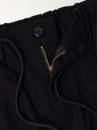 FrizmWORKS - Wide-Leg Cotton-Twill Trousers - Black