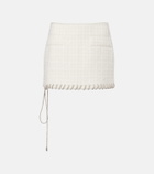 Area Embellished tweed miniskirt
