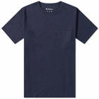 Goldwin Men's High Gauge Pocket T-Shirt in Navy