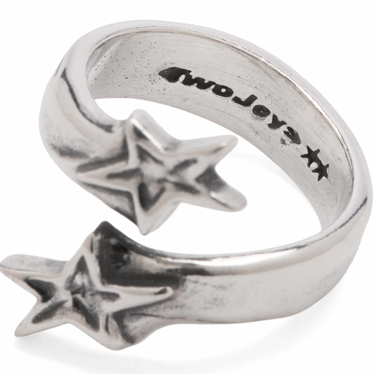 TwoJeys Men's Wrapping Stars Ring in Silver