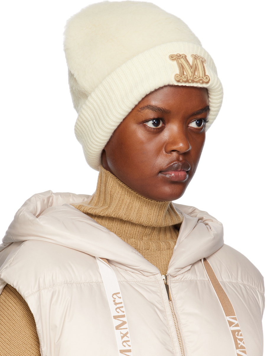 Max Mara White Fida Beanie Max Mara display picture 2