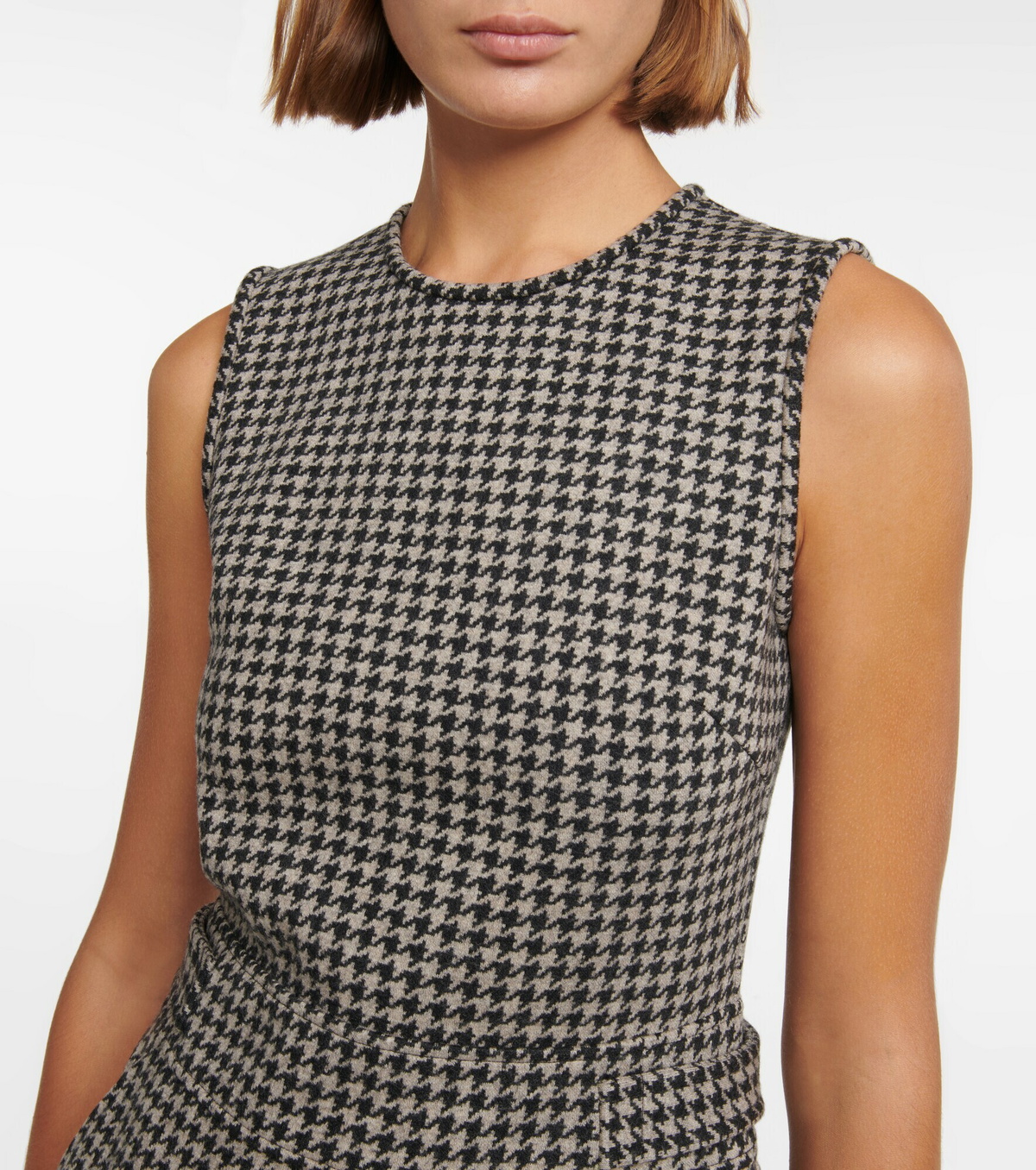 Max Mara Ginnata houndstooth virgin wool dress Max Mara
