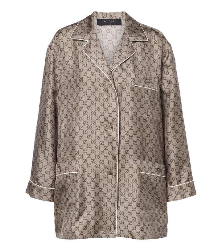 Photo: Gucci GG silk twill shirt