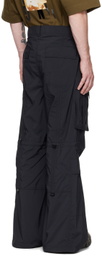 Juun.J Black Tuck Cargo Pants