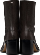 Maison Margiela Brown Tabi Ankle Boots