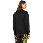 Versace Jeans Couture Black Embroidered Logo Sweatshirt