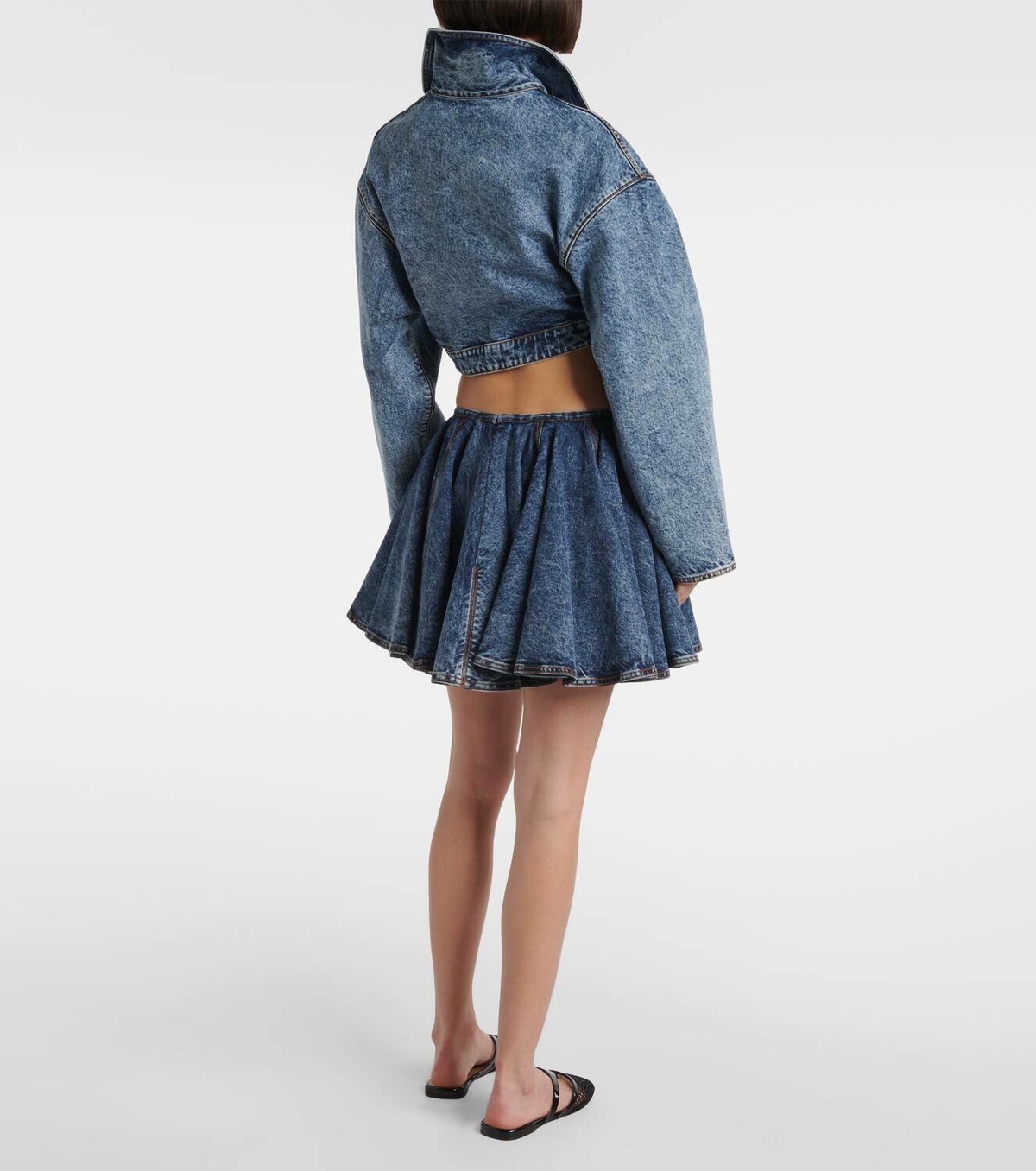 Alaïa Spiral denim jacket