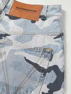 VETEMENTS - Wide-Leg Camouflage-Print Jeans - Blue