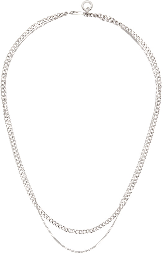 Photo: A.P.C. Silver Minimal Necklace