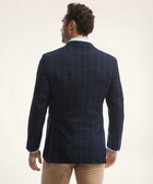 Brooks Brothers Men's Regent Classic-Fit Windowpane Hopsack Sport Coat | Navy