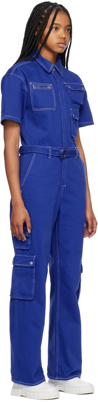 Ksubi Blue Relaxed Jumpsuit