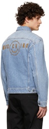 Moschino Blue Smiley Edition Denim Jacket