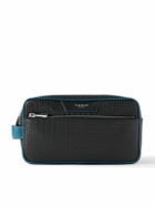 Serapian - Leather-Trimmed Stepan Coated-Canvas Wash Bag