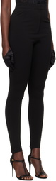 Dolce&Gabbana Black Jersey Milano Rib Leggings