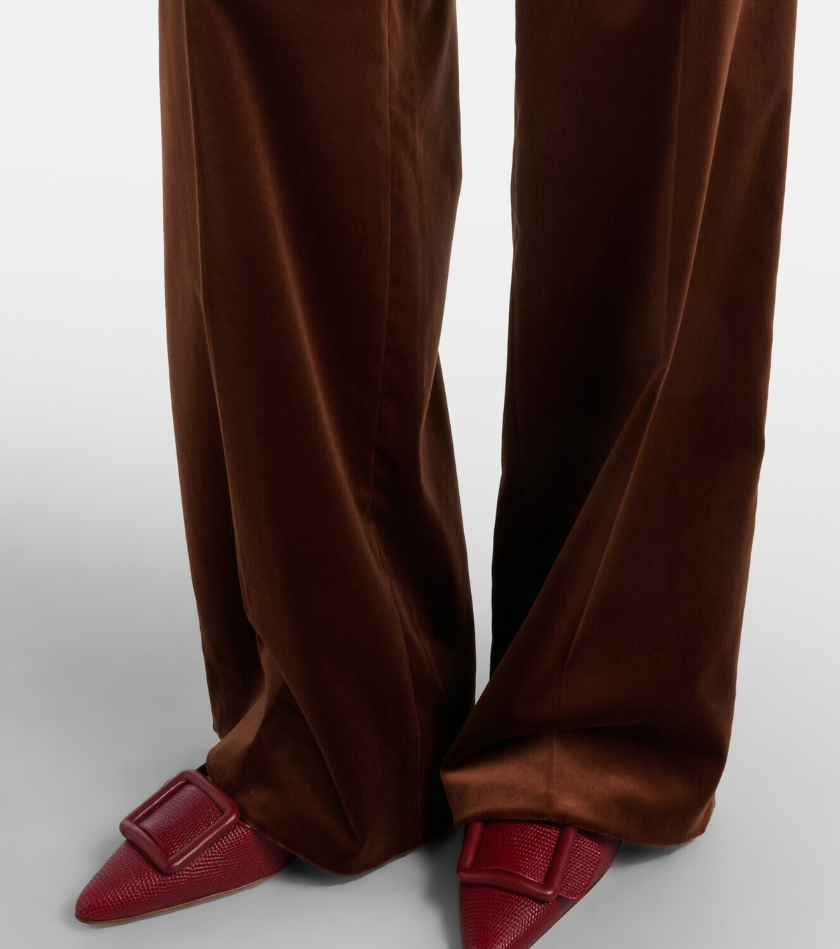 Dorothee Schumacher Elegance Softness velvet wide-leg pants