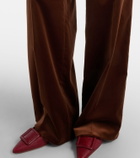 Dorothee Schumacher Elegance Softness velvet wide-leg pants