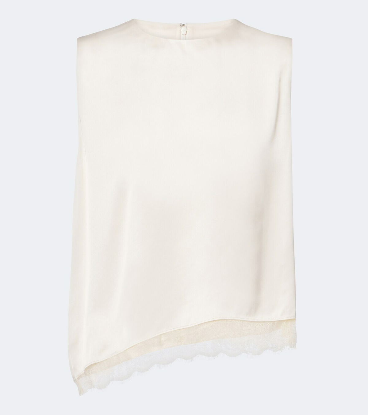 Vince Lace-trimmed satin top