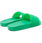 Gucci - Logo-Embossed Rubber Slides - Men - Bright green