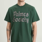 Palmes Men's Society T-Shirt in Dark Green